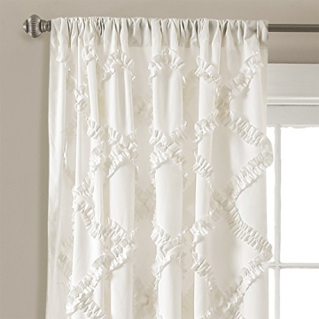 Elegant Lush Décor Ruffle Diamond Curtains for Your Home