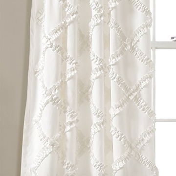 Elegant Lush Décor Ruffle Diamond Curtains for Your Home