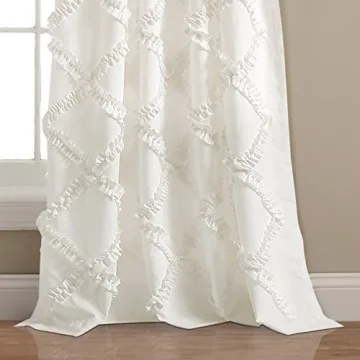 Elegant Lush Décor Ruffle Diamond Curtains for Your Home