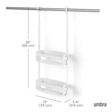 Umbra Flex Hanging Shower Caddy - Stylish & Rust-proof Organizer