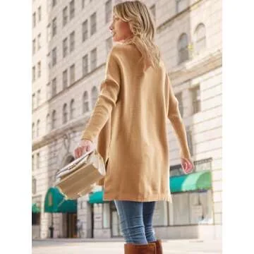 LILLUSORY Chic Oversized Turtleneck Sweater for Women