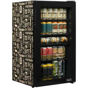 Limited Edition Beverage Refrigerator with Glass Door