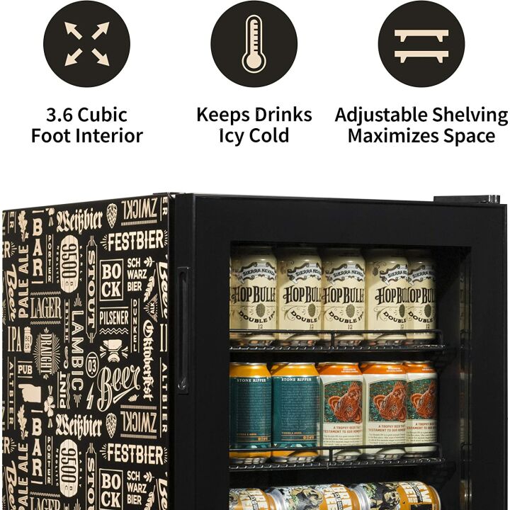 Limited Edition Beverage Refrigerator with Glass Door