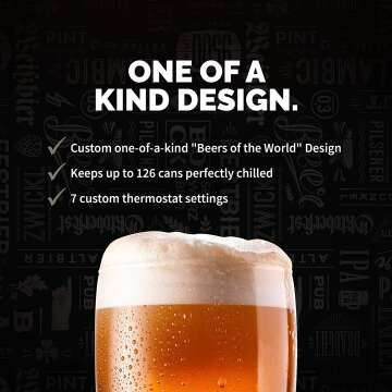 Limited Edition Beverage Refrigerator with Glass Door