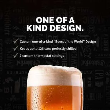 Limited Edition Beverage Refrigerator with Glass Door