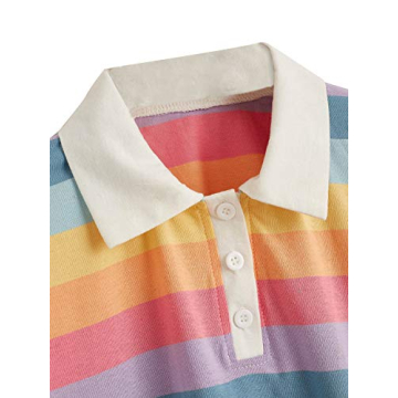 Stylish SweatyRocks Women's Collar Crop Top for Summer Wear