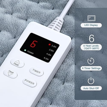 ZUODUN Electric Heating Pad for Pain Relief and Comfort