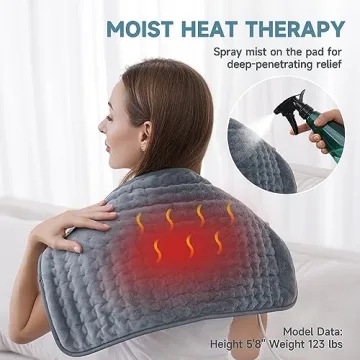 ZUODUN Electric Heating Pad for Pain Relief and Comfort