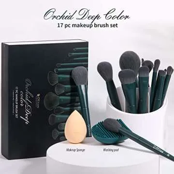 DUcare 17-Piece Makeup Brush Set - Luxury Gift Box Included