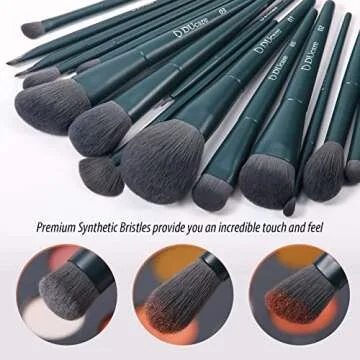 DUcare 17-Piece Makeup Brush Set - Luxury Gift Box Included