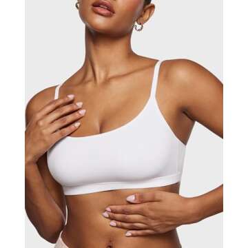 INLYRIC Women's Inbarely Bralettes Cami Bras No Underwire Wireless Seamless Unlined Comfort Sports B...