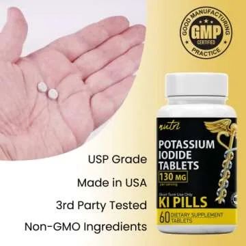 Nature’s Fusions Potassium Iodide Tablets for Emergency Preparedness
