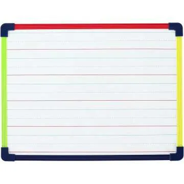 Magnetic Whiteboard 2-Sided 9x12" with Lines & Blank