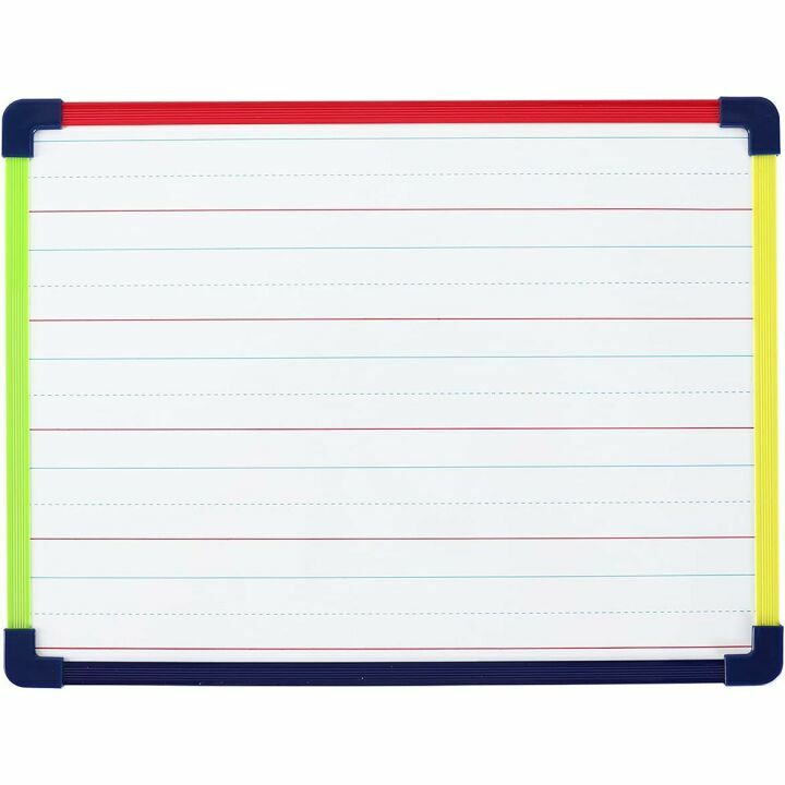 Magnetic Whiteboard 2-Sided 9x12" with Lines & Blank
