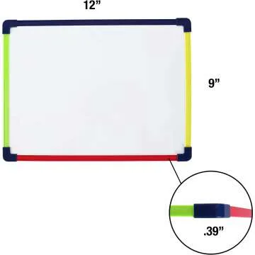 Magnetic Whiteboard 2-Sided 9x12" with Lines & Blank