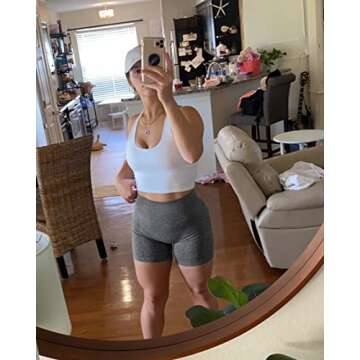 NORMOV Seamless Gym Shorts For Women With Tummy Control