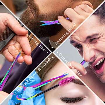 3 Curved Nail Scissors for Nail, Hair & Manicure