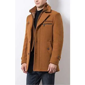Lavnis Men's Winter Wool Coat. Stylish, Versatile, Affordable!