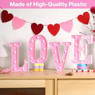 LED Marquee LOVE Letters Valentine's Day Romantic Decor