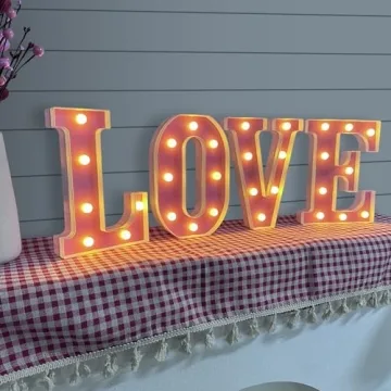 LED Marquee LOVE Letters Valentine's Day Romantic Decor