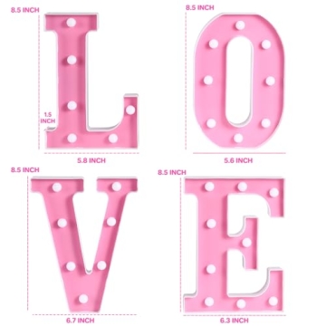 LED Marquee LOVE Letters Valentine's Day Romantic Decor