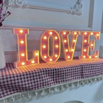 LED Marquee LOVE Letters Valentine's Day Romantic Decor