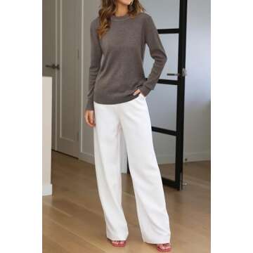 Arach&Cloz Women's Fashion Fall Top Long Sleeve Sweater