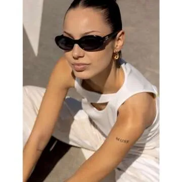 KELMALL Gold Chunky Waterdrop Hoop Earrings for Women - 18K Gold Bold Small Medium Large Teardrop Statement Earrings