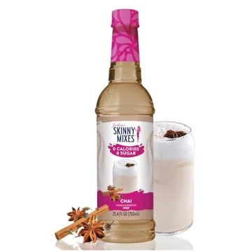 Jordan's Sugar Free Chai Syrup - 25.4oz, Gluten Free, Keto, Perfect for Drinks