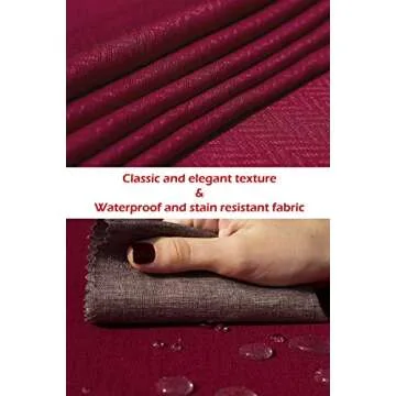 Double Layered Burgundy Placemats Set for Dining Tables