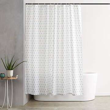 Vailge Room Divider Tension Curtain Rod, Shower / Windows Curtain Rods, 43-83 Inch,No Drilling,Adjustable Bathroom Stall Tension Pole-Black