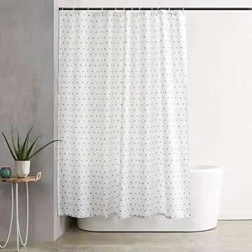 Vailge Room Divider Tension Curtain Rod, Shower / Windows Curtain Rods, 43-83 Inch,No Drilling,Adjustable Bathroom Stall Tension Pole-Black