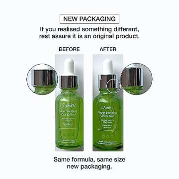 JUMISO Super Soothing Cica & Aloe Facial Serum, Moisturizing, Calming & Revitalizing, Korean Skincare, Vegan Cica Serum, Aloe Serum, 1.01 fl.oz