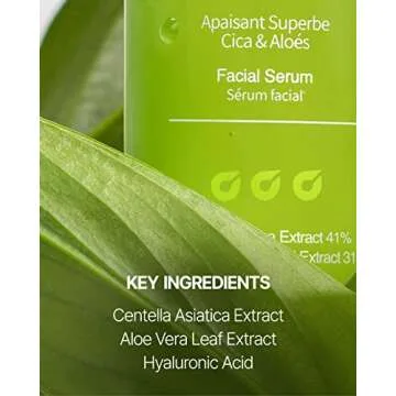 JUMISO Cica & Aloe Facial Serum for Hydration & Healing