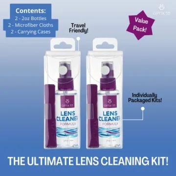 Lens Cleaner Spray Kit - Safe for All Lenses and Screens