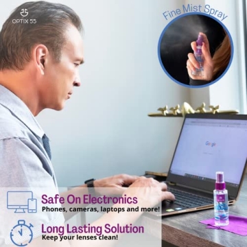 Lens Cleaner Spray Kit - Safe for All Lenses and Screens