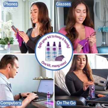 Lens Cleaner Spray Kit - Safe for All Lenses and Screens