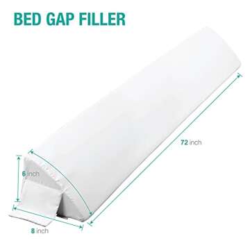 Vekkia Cal King Bed Wedge Pillow for Gap Filling Comfort
