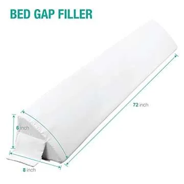 Vekkia Cal King Bed Wedge Pillow for Gap Filling Comfort