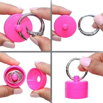 Lion Latch Jewelry Case and Pill Box Keychain Storage