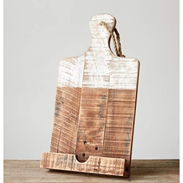 Charming Creative Co-Op Wood Tablet Holder for Kitchens