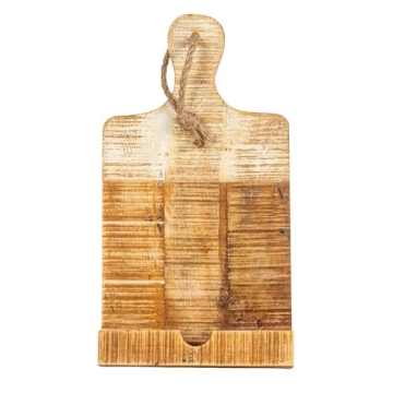 Charming Creative Co-Op Wood Tablet Holder for Kitchens