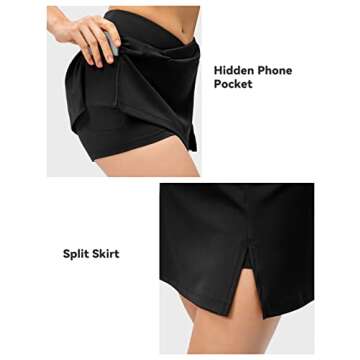 Stylish SPECIALMAGIC Womens High Waisted Tennis Skort