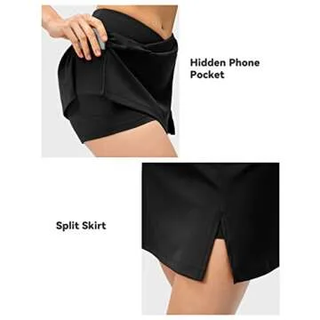 Stylish SPECIALMAGIC Womens High Waisted Tennis Skort