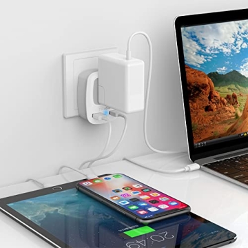 TESSAN European Travel Plug Adapter with Dual USB Ports