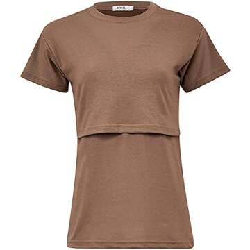 MISS MILITARY MOM OCP Breastfeeding Shirt for Stylish Nursing (Small)