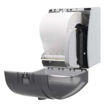 Universal Push-Paddle Paper Towel Dispenser for Easy Use