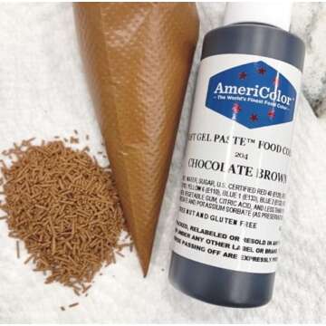 Americolor Soft Gel Paste Food Coloring, Chocolate Brown 0.75oz