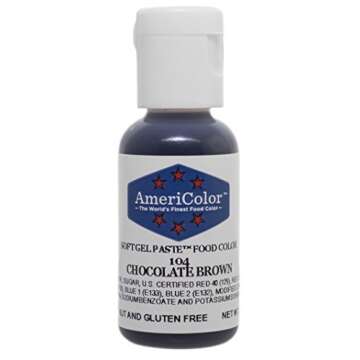 Americolor Soft Gel Paste Food Coloring, Chocolate Brown 0.75oz