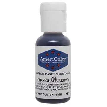 Americolor Soft Gel Paste Food Coloring, Chocolate Brown 0.75oz